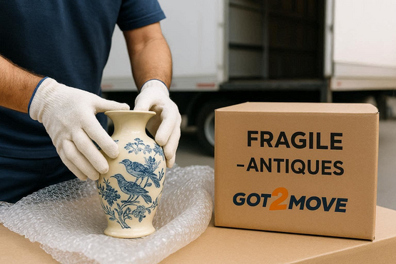 packing fragile items during a move in Marin County